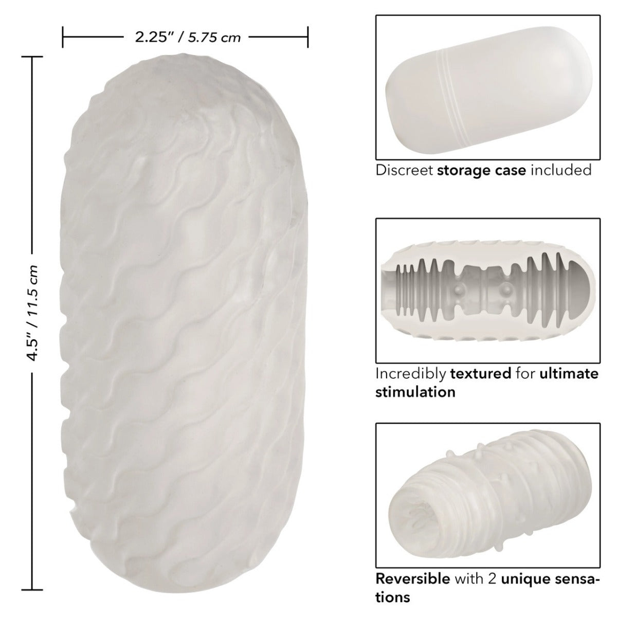 Reversible Ribbed Stroker - BOUNDLESS Boundless - Boutique Séduction