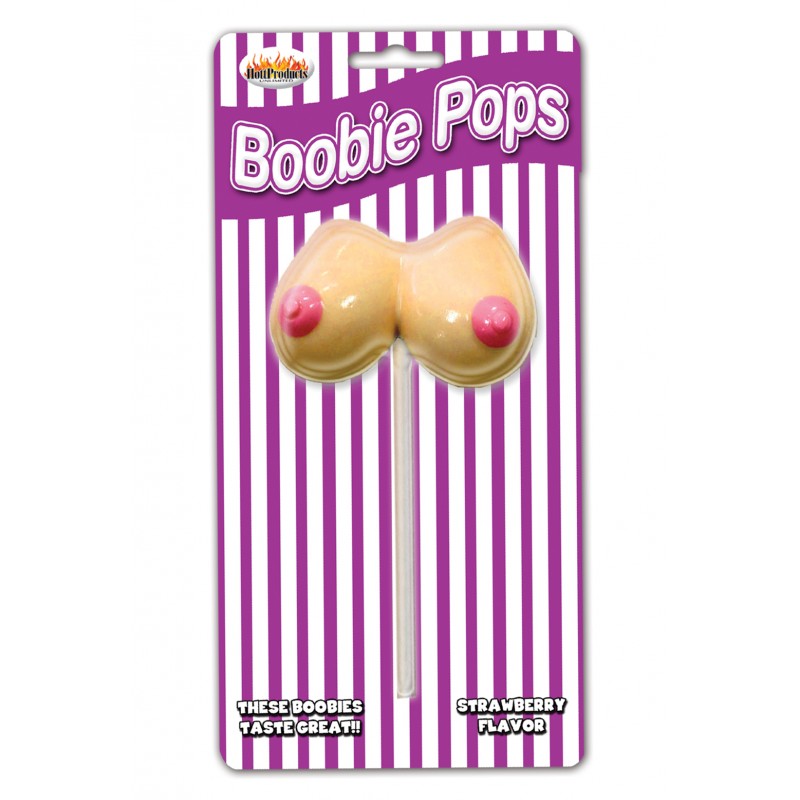 BOOBIE POPS Strawberry Flavor Lollipop - HOTT PRODUCTS Hott Products - Boutique Séduction