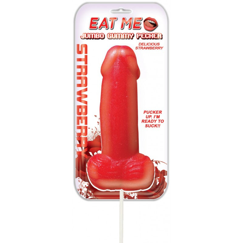 JUMBO GUMMY PECKER Strawberry Flavor - HOTT PRODUCTS Hott Products - Boutique Séduction