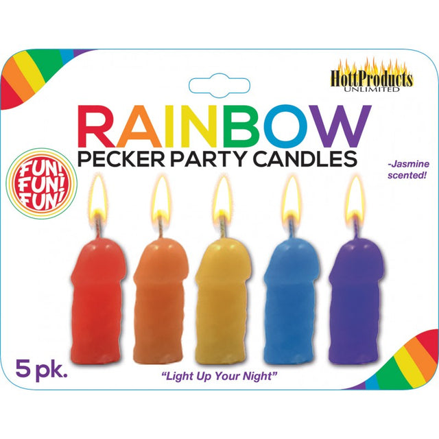 RAINBOW Pecker Party Candles - HOTT PRODUCTS Hott Products - Boutique Séduction