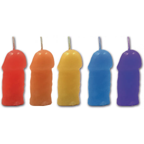 RAINBOW Pecker Party Candles - HOTT PRODUCTS Hott Products - Boutique Séduction