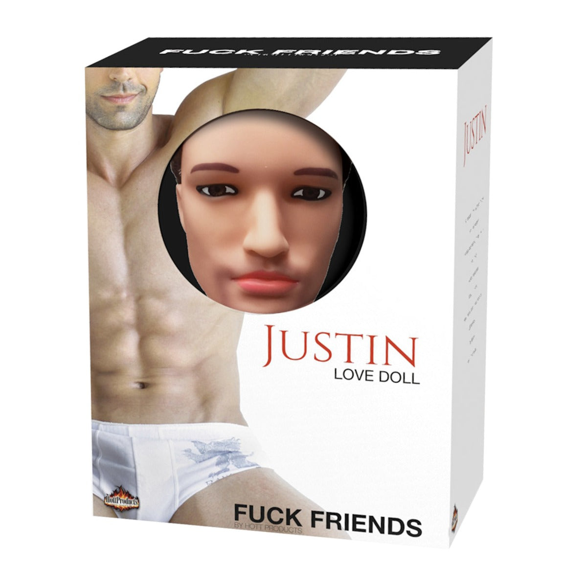 JUSTIN Inflatable Doll - FUCK FRIENDS Fuck Friends - Boutique Séduction