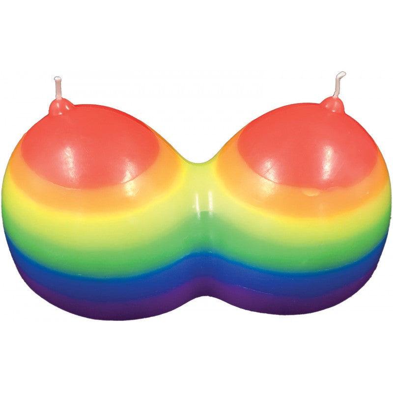 RAINBOW Jumbo Boobie Candle - HOTT PRODUCTS Hott Products - Boutique Séduction