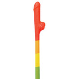 RAINBOW Peckers Straws - 10 pack Hott Products - Boutique Séduction