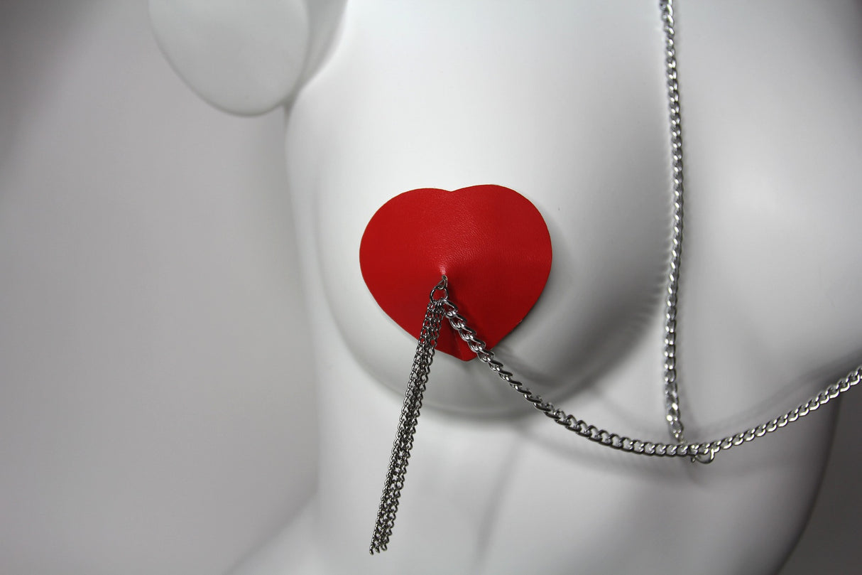 DOMINATRIX Pasties With Necklace - NIPPLICIOUS Hott Products - Boutique Séduction