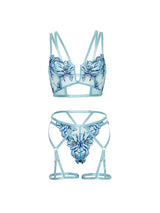 Emilia Ensemble Brodé à Bretelles 2Pc