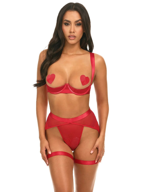 MIMI Vinyl 2Pc Set - OH LÀ LÀ CHÉRI Oh La La Cheri - Boutique Séduction