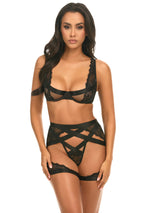 THALIA Lace 3Pc Set - OH LÀ LÀ CHÉRI Oh La La Cheri - Boutique Séduction