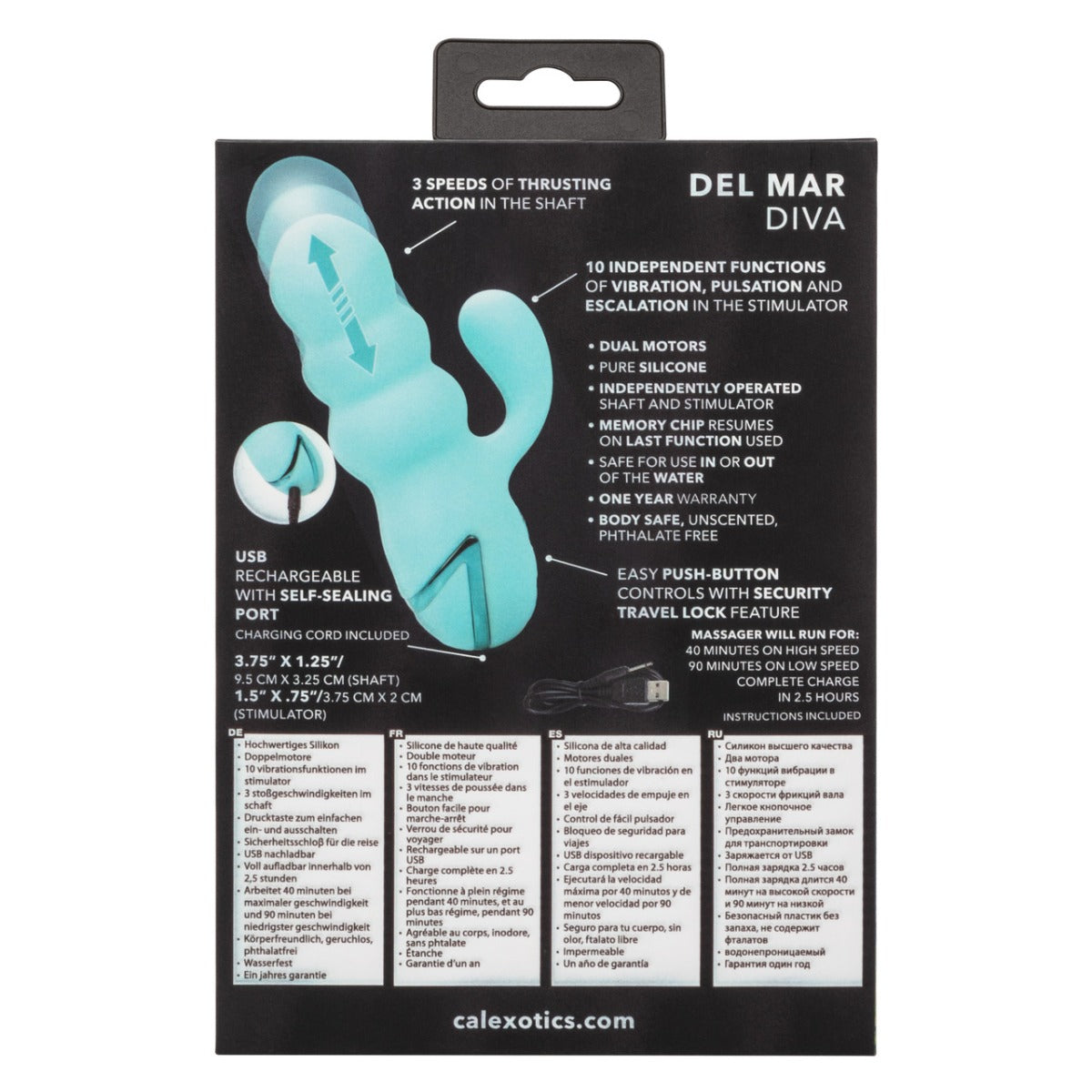 DEL MAR DIVA Dual Stimulator - CALIFORNIA DREAMING California Dreaming - Boutique Séduction