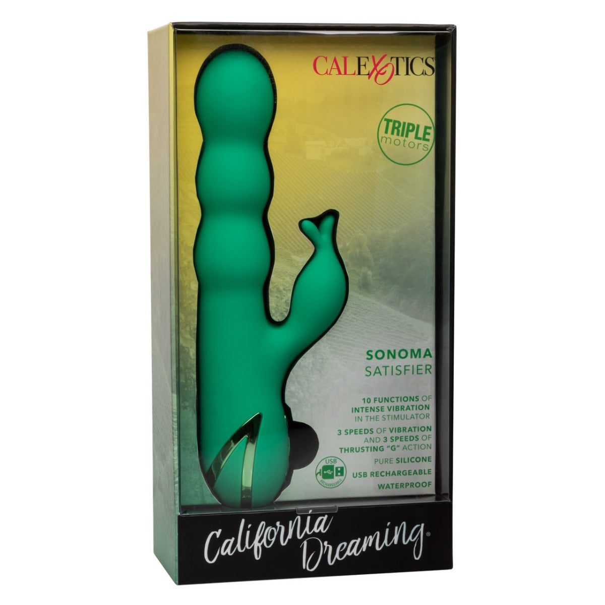 SONOMA SATISFIER Dual Stimulator Vibrator - CALIFORNIA DREAMING California Dreaming - Boutique Séduction