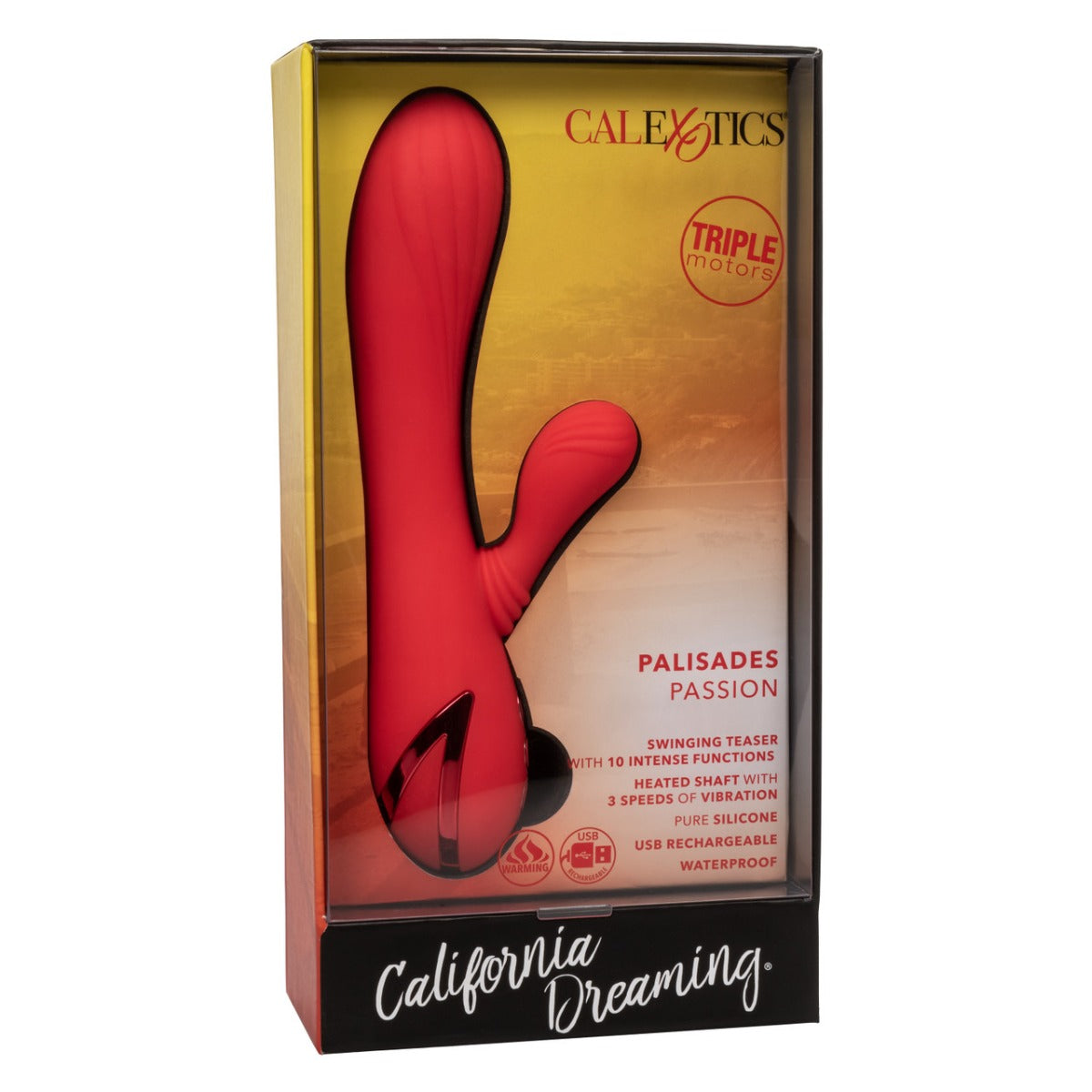 PALISADES PASSION Dual Stimulator Vibrator Warming - CALIFORNIA DREAMING California Dreaming - Boutique Séduction