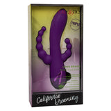 LONG BEACH BOOTYLICIOUS Triple Stimulator Vibrator - CALIFORNIA DREAMING California Dreaming - Boutique Séduction