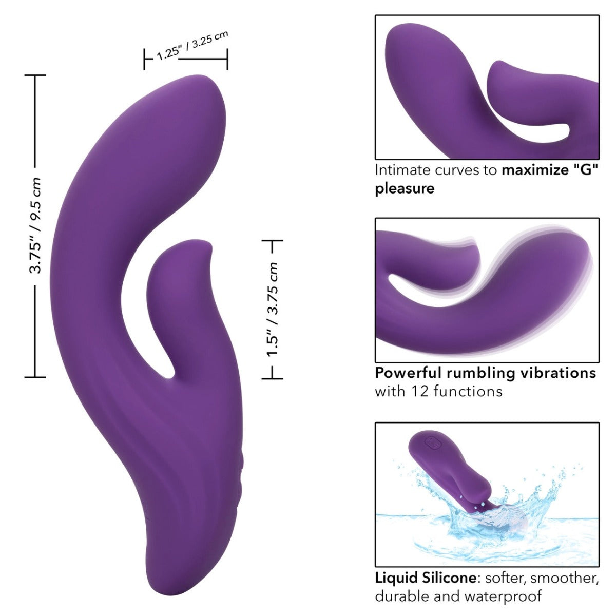 DUAL PLEASER Double Stimulation Vibrator - STELLA Stella - Boutique Séduction