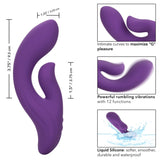 DUAL PLEASER Double Stimulation Vibrator - STELLA Stella - Boutique Séduction