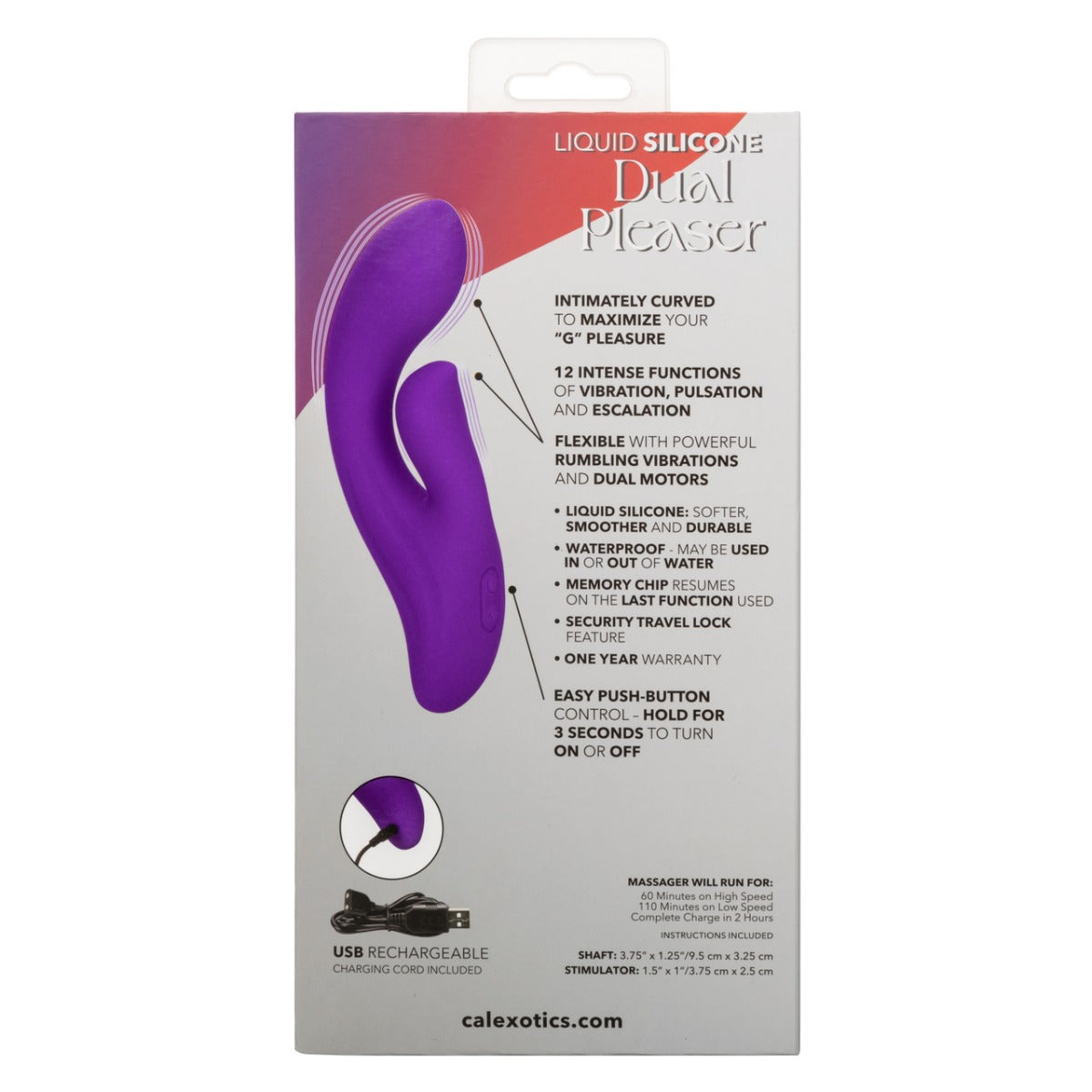 DUAL PLEASER Double Stimulation Vibrator - STELLA Stella - Boutique Séduction