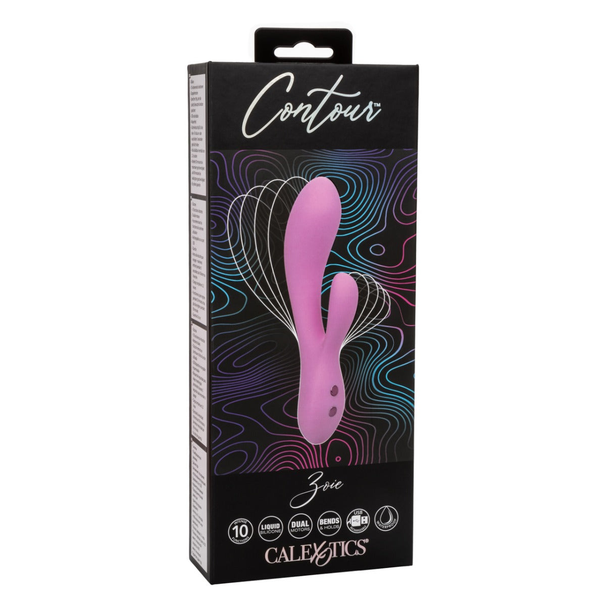 Double Stimulation Vibrator - Zoie - Contour - Calexotics Contour - Boutique Séduction