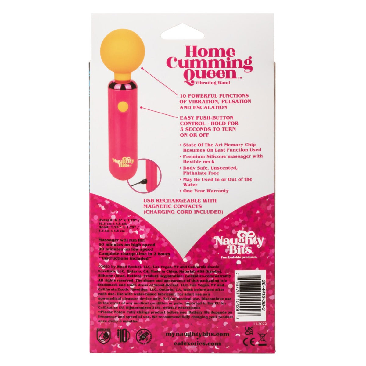 HOME CUMMING QUEEN Vibrating Wand - NAUGHTY BITS Naughty Bits - Boutique Séduction