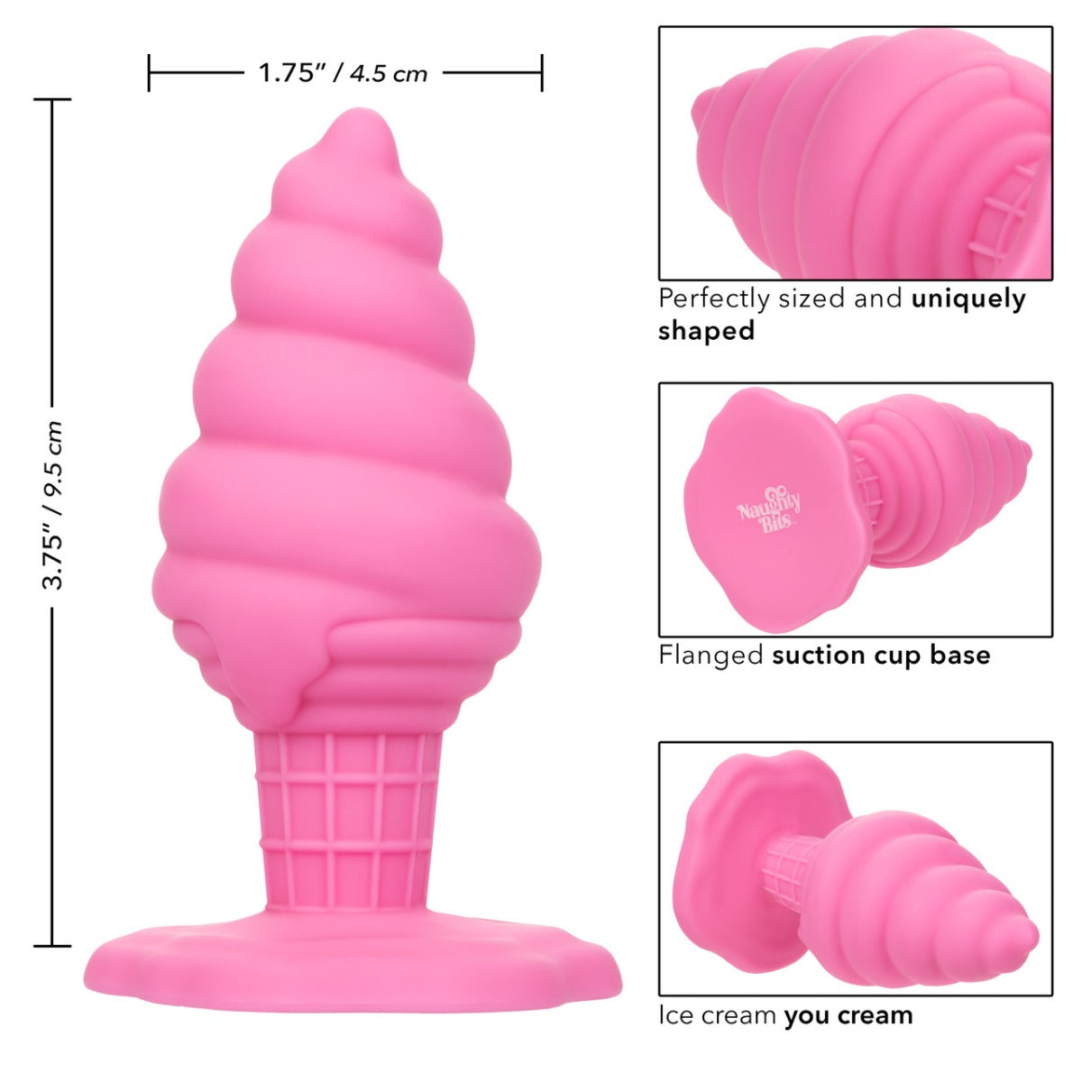 YUM BUM Ice Cream Cone Butt Plug - CALEXOTICS Naughty Bits - Boutique Séduction