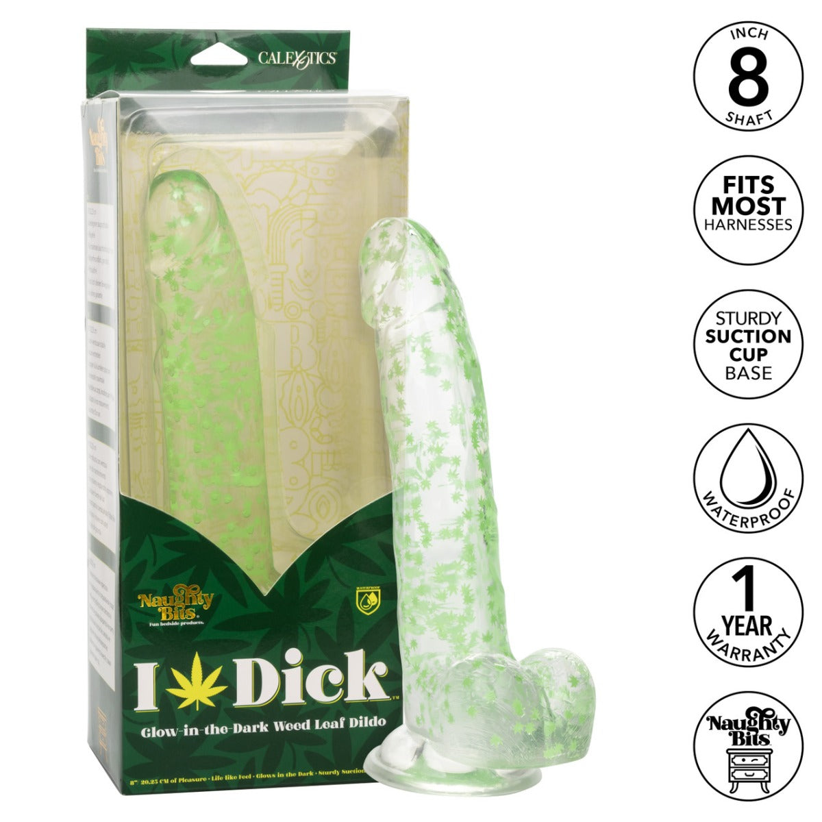 I LEAF DICK Glow-In-The-Dark Dildo - NAUGHTY BITS Naughty Bits - Boutique Séduction