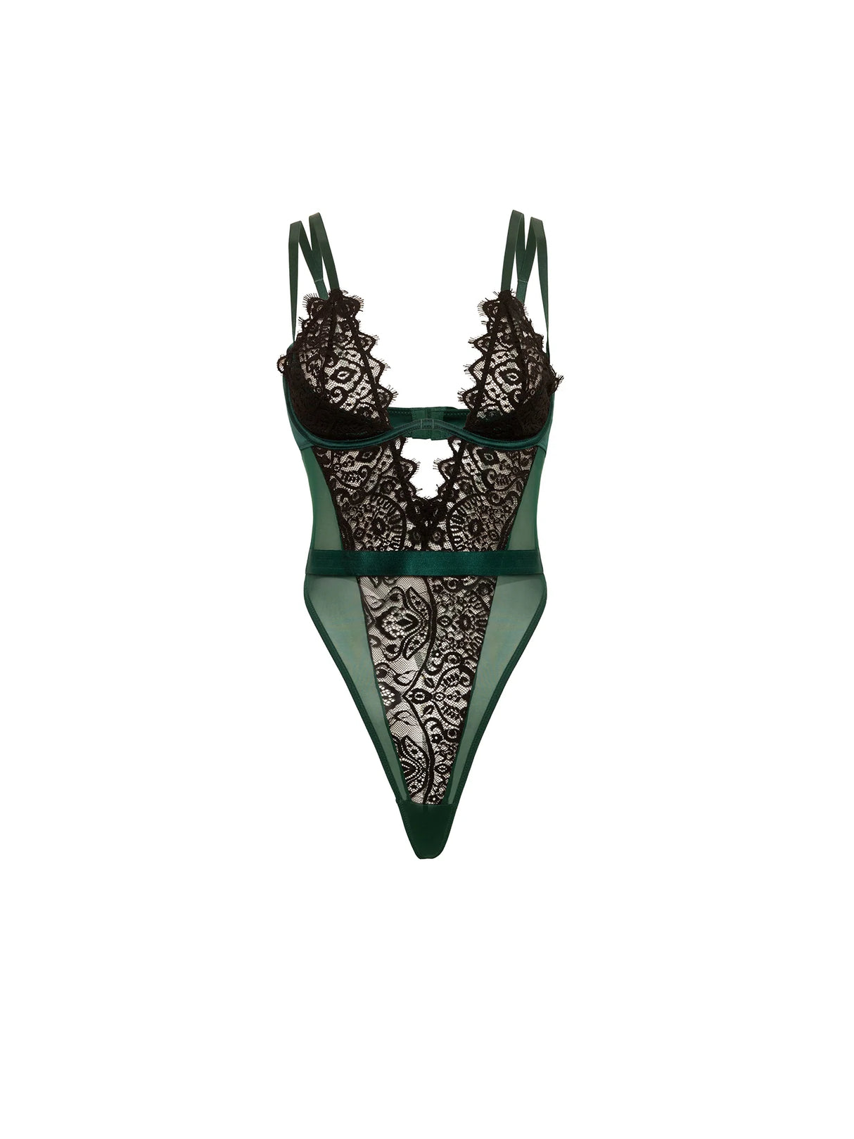 Oh La La Cheri - Kenzi Sheer Lace Teddy - Boutique Séduction