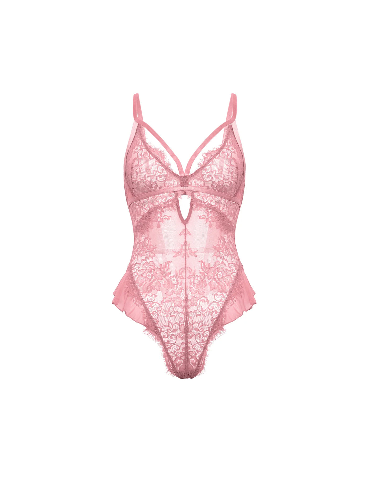Oh La La Cheri - Flora Sheer Lace Teddy - Boutique Séduction