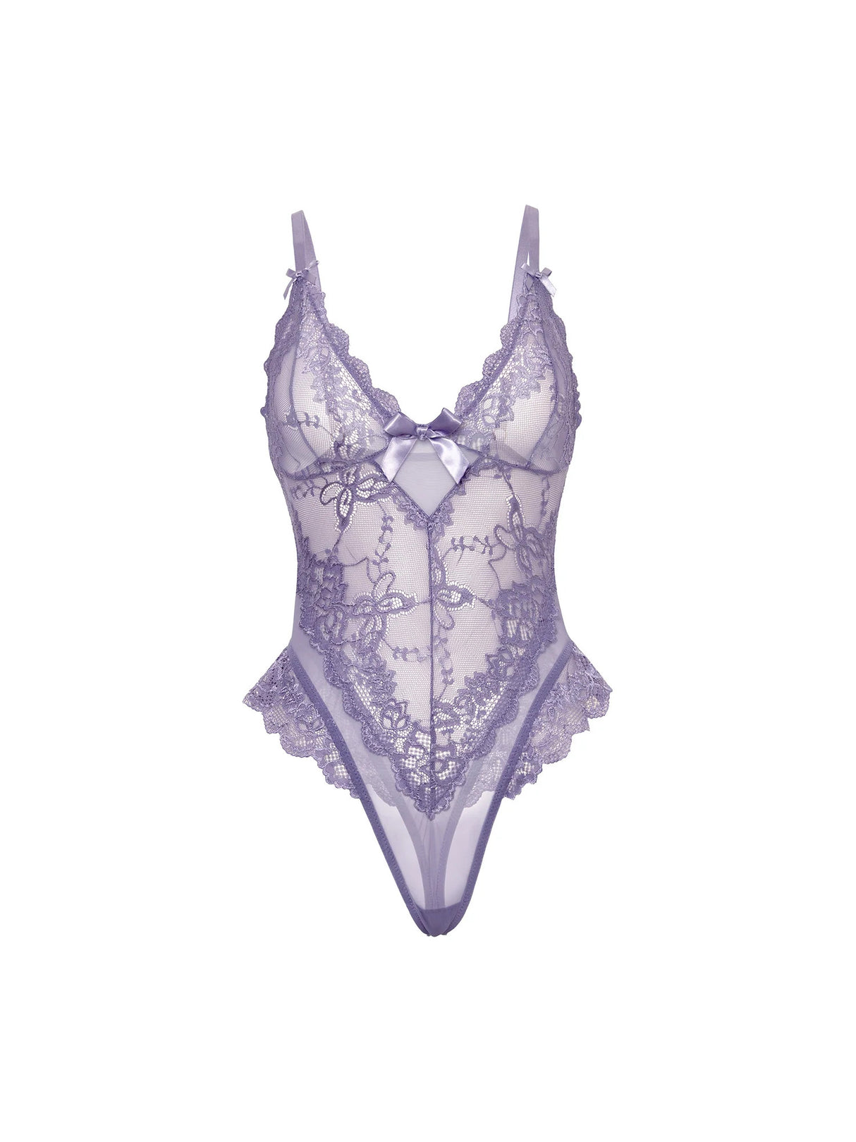 Valentine Teddy en Dentelle Transparent