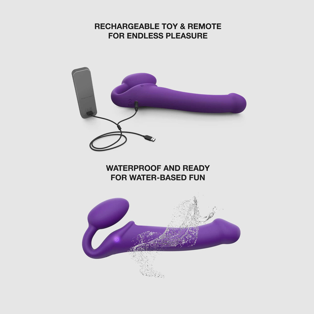 Strap-on-me - Vibrating Bendable Strap-On 3 Motors - Boutique Séduction