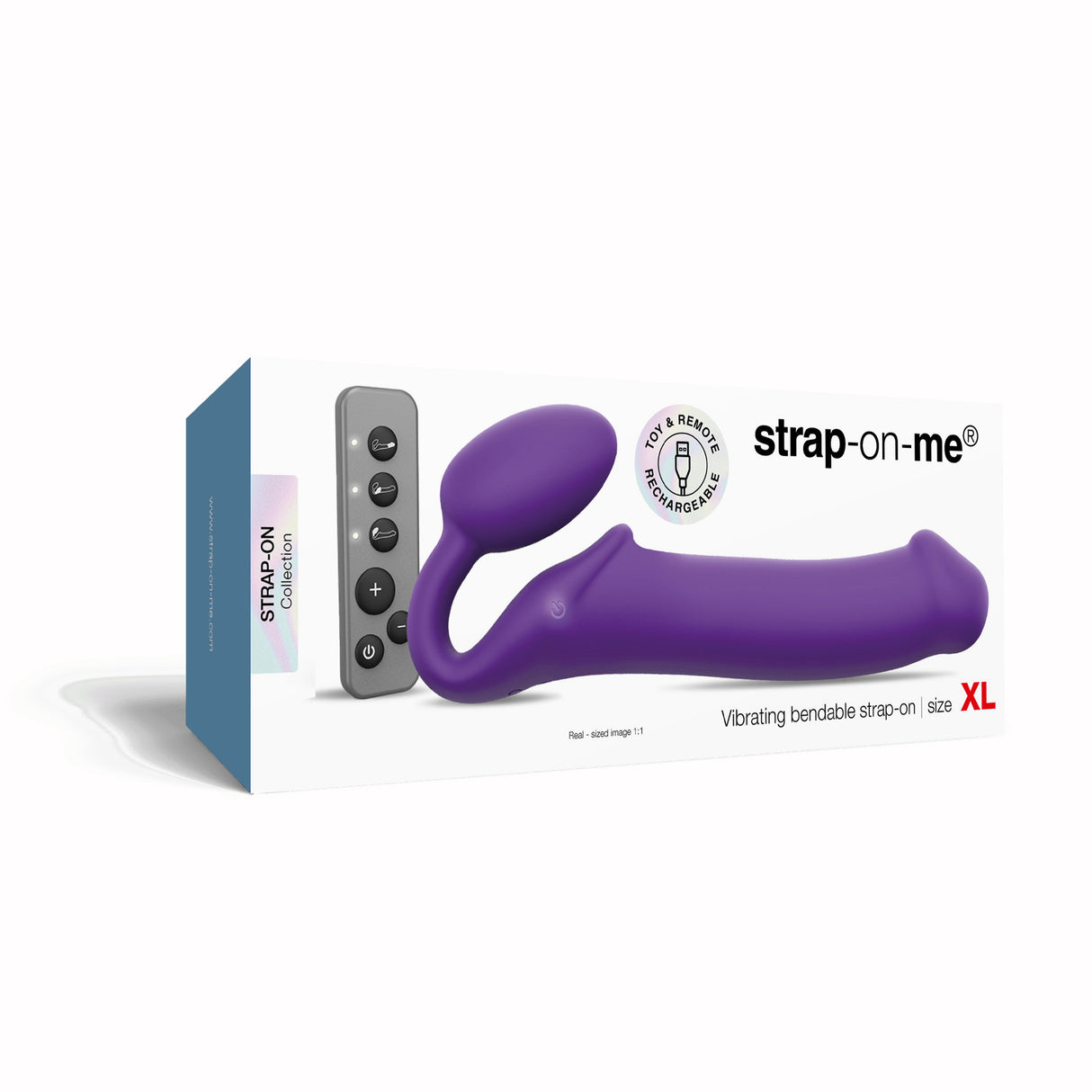 Strap-on-me - Vibrating Bendable Strap-On 3 Motors - Boutique Séduction