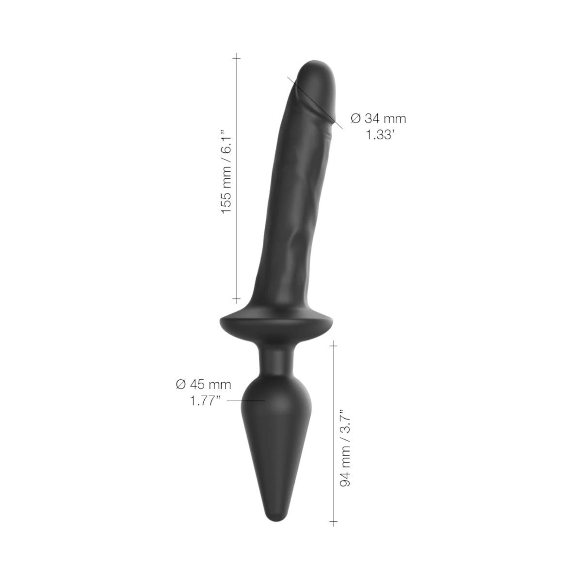 SWITCH PLUG-IN Realistic Dildo - STRAP-ON-ME - L Strap-on-me - Boutique Séduction