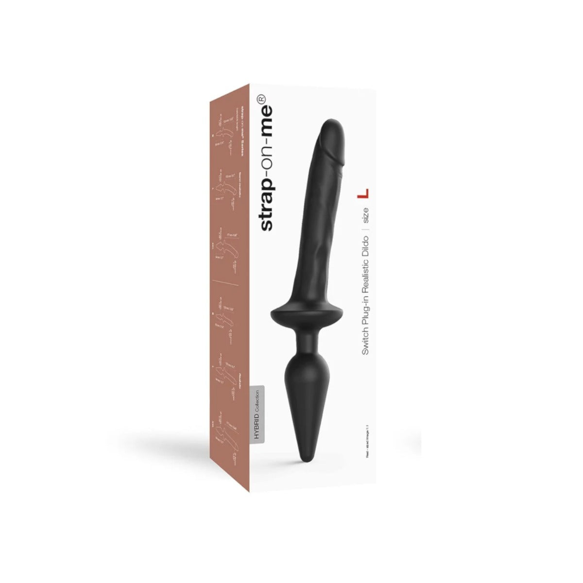 SWITCH PLUG-IN Realistic Dildo - STRAP-ON-ME - L Strap-on-me - Boutique Séduction