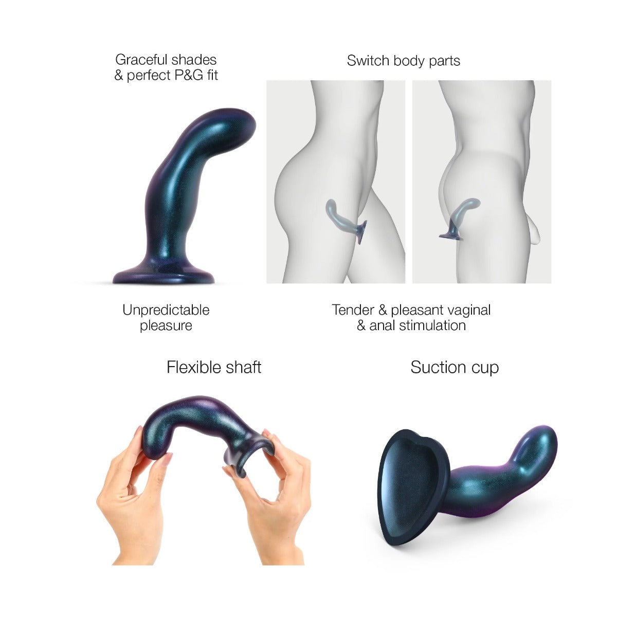 DILDO PLUG SNAKY - STRAP-ON-ME - Medium Strap-on-me - Boutique Séduction