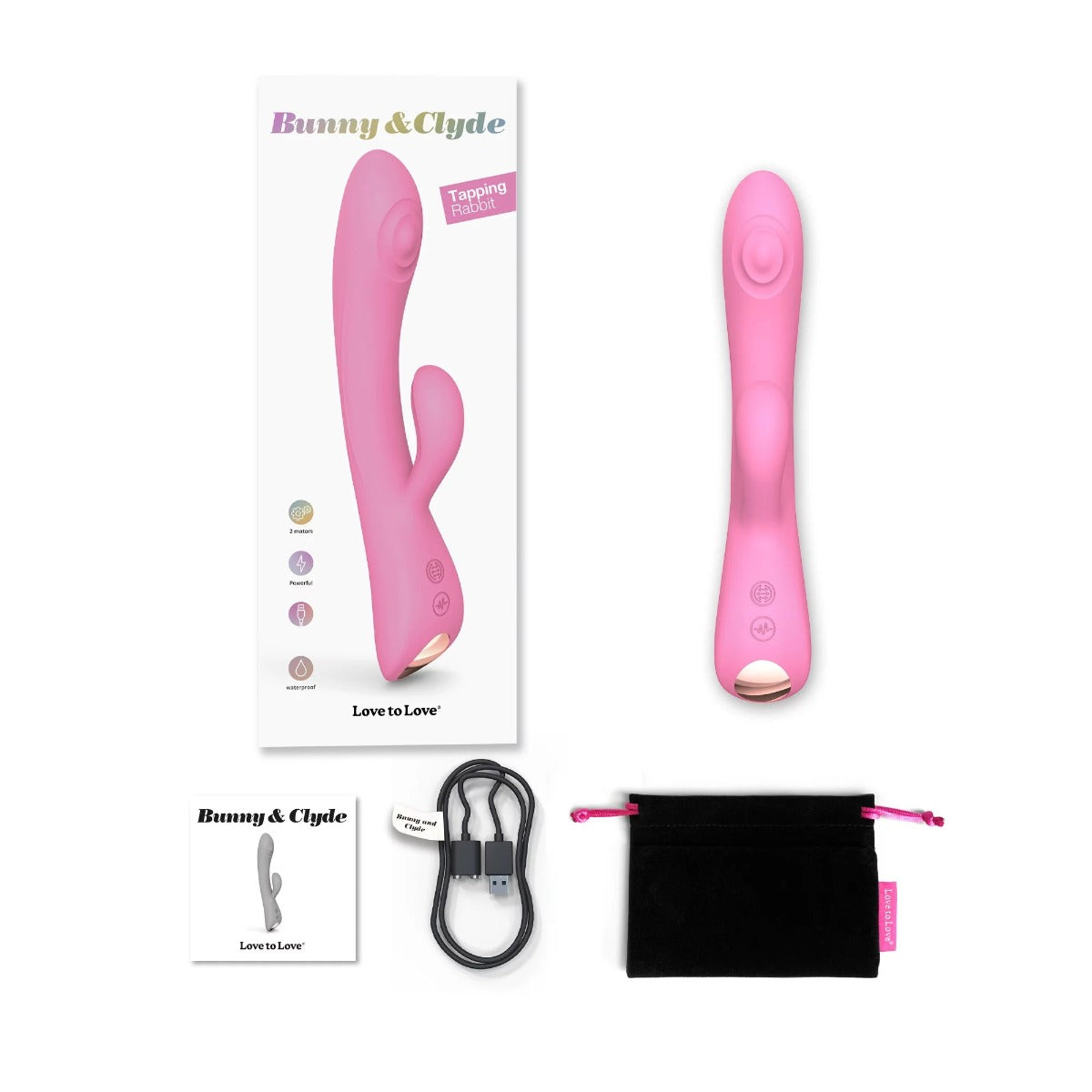 BUNNY & CLYDE Double Stimulation Vibrator - LOVE TO LOVE Love to Love - Boutique Séduction