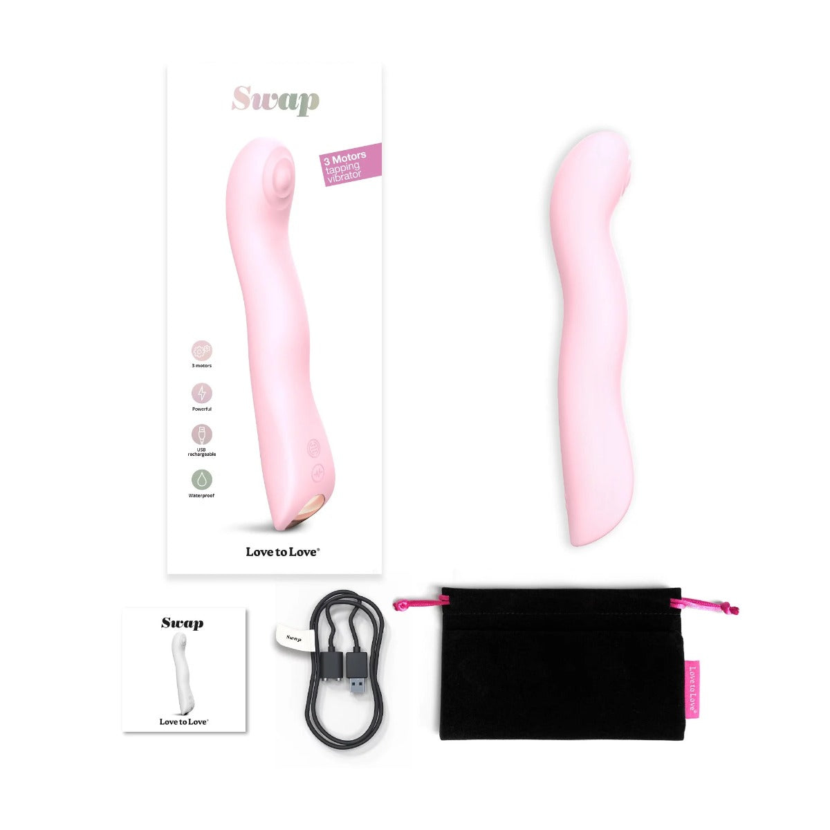 SWAP 3 Motors Vibrator - LOVE TO LOVE Love to Love - Boutique Séduction