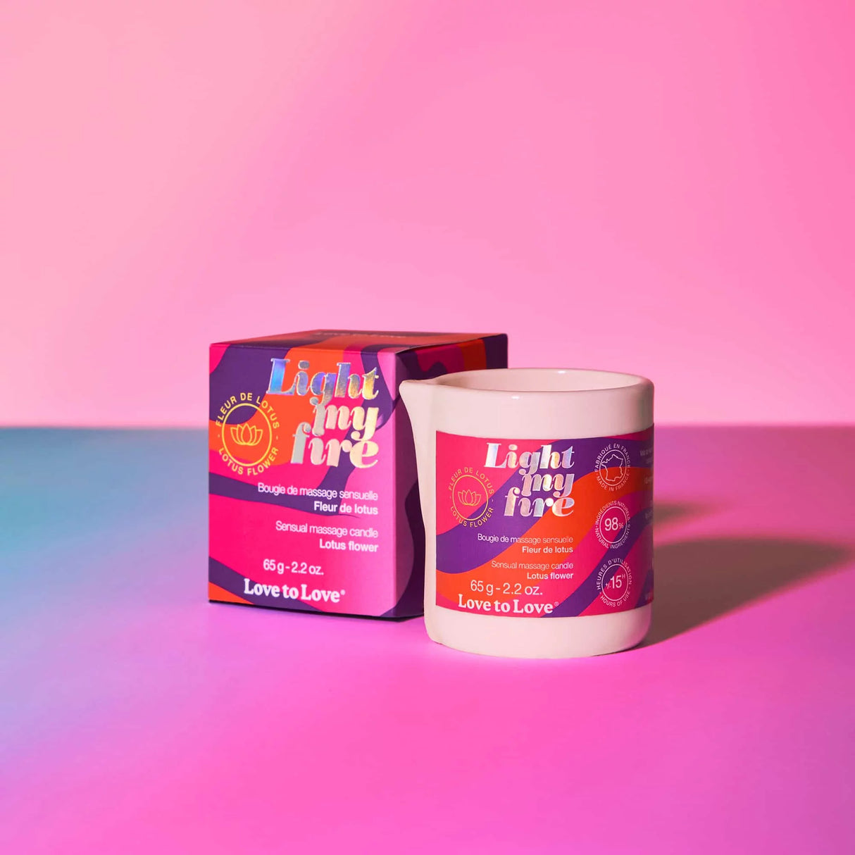 Love to Love - Light My Fire Sensual Massage Candle - Boutique Séduction