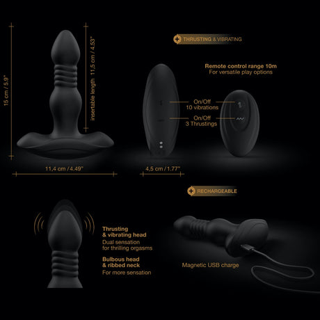 DEEP STORMER Plug Anal Thrusting - DORCEL Dorcel - Boutique Séduction