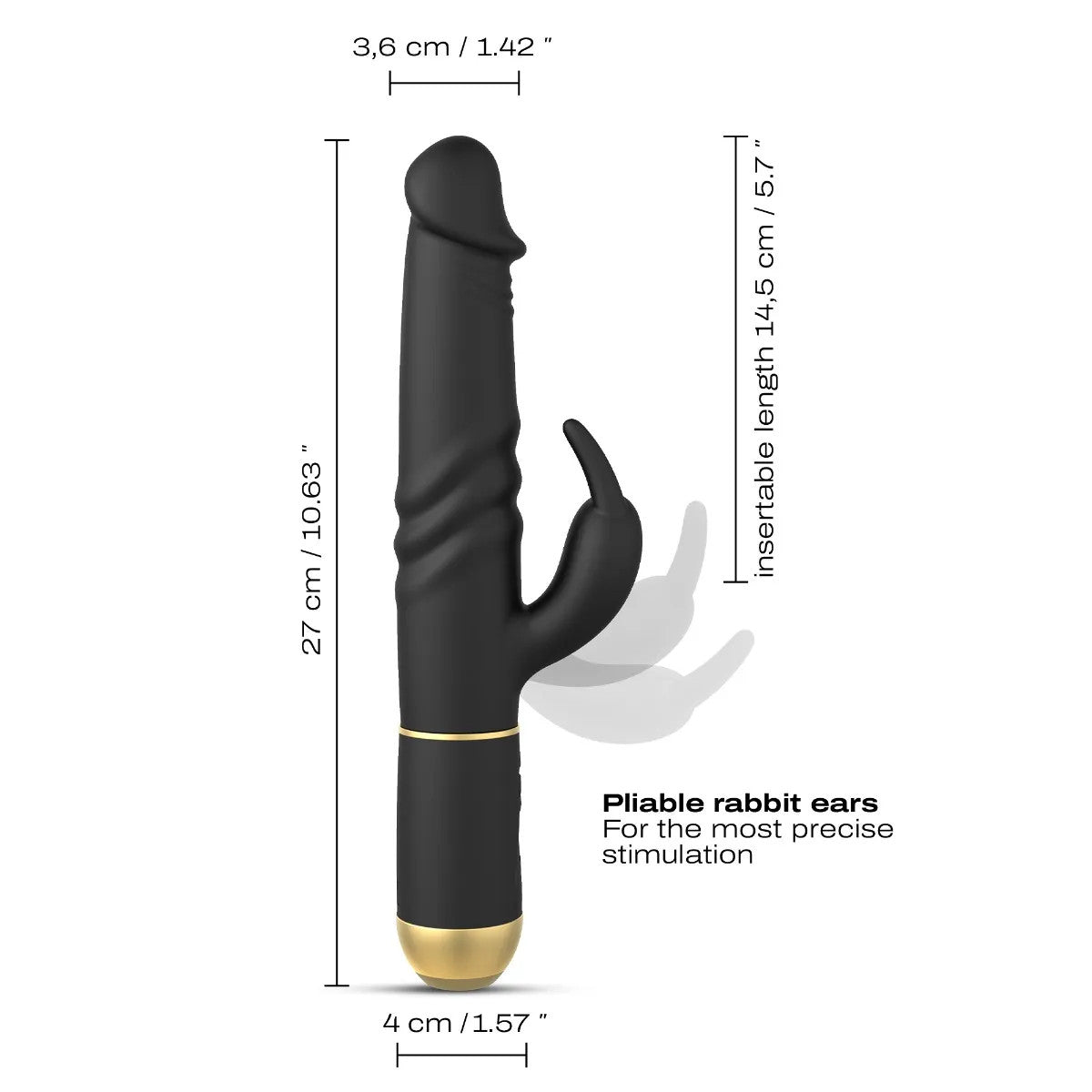 FURIOUS RABBIT 2.0 Double Vibrator - DORCEL Dorcel - Boutique Séduction