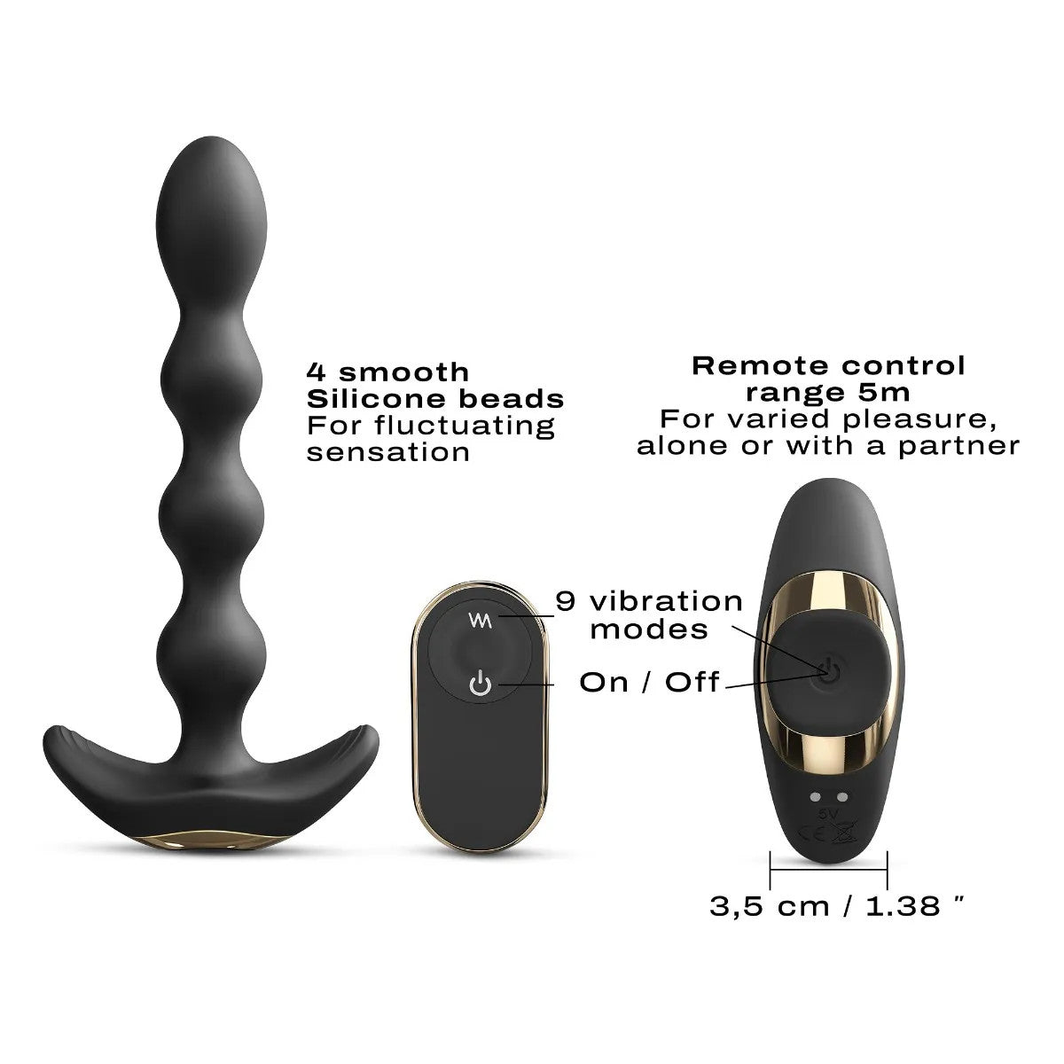 FLEXI BALLS Remote Anal Beads - DORCEL Dorcel - Boutique Séduction