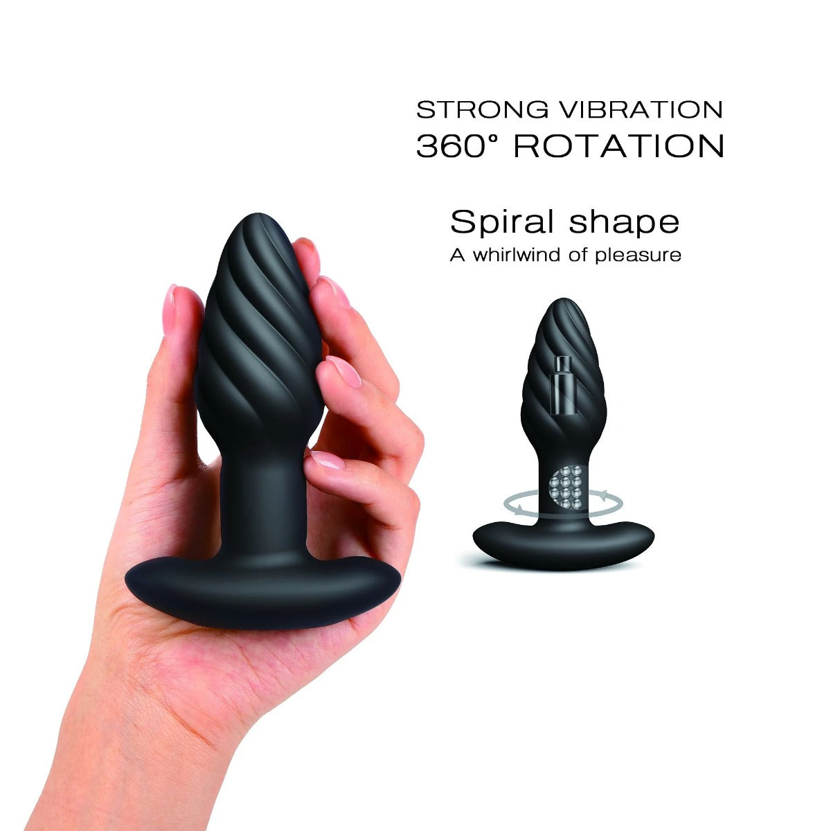 SPIN PLUG Silicone Rotating Plug - DORCEL Dorcel - Boutique Séduction