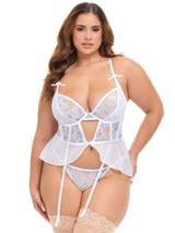 Elena Bustier Court Brodé