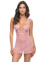 Oh La La Cheri - Jules Sheer Lace Babydoll - Boutique Séduction