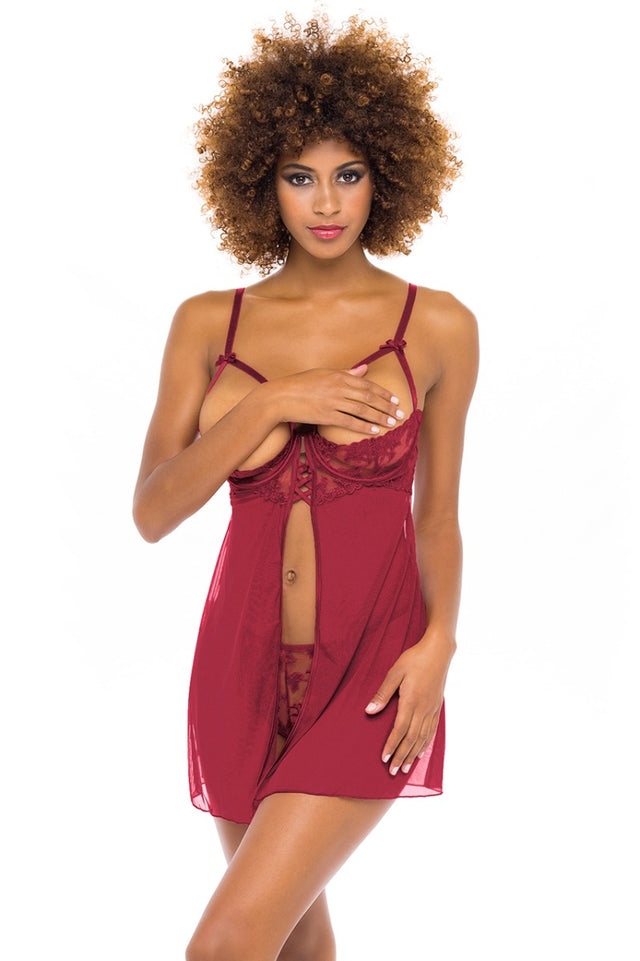 Open cup babydoll - Oh Là Là Chéri - Kira Oh La La Cheri - Boutique Séduction