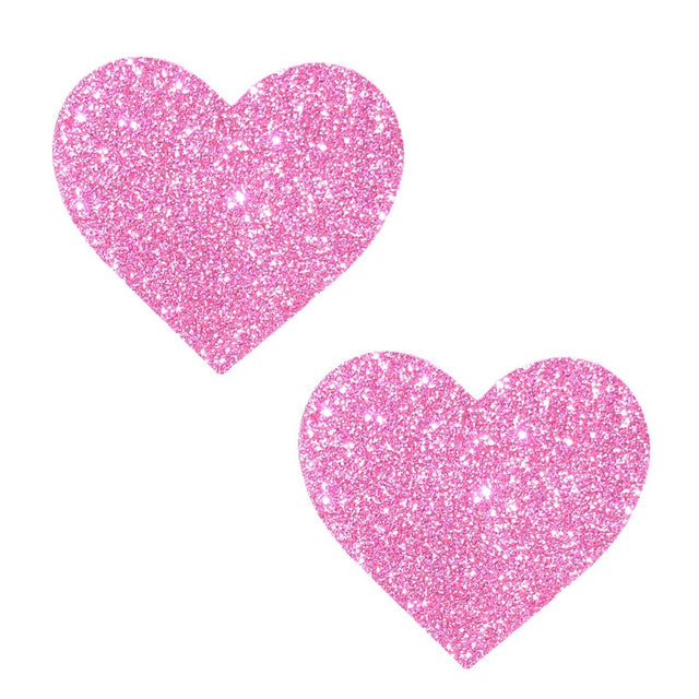 Pasties Heart Glitter - NEVA NUDE - Pink Neva Nude - Boutique Séduction