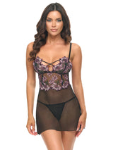 Oh La La Cheri - Adela Floral Sheer Babydoll - Boutique Séduction