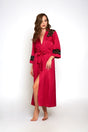 Long satin robe - iCollection - Tess Golyta International - Boutique Séduction