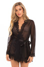 PROVENCE Sheer Mesh & Lace Robe - OH LÀ LÀ CHÉRI Oh La La Cheri - Boutique Séduction