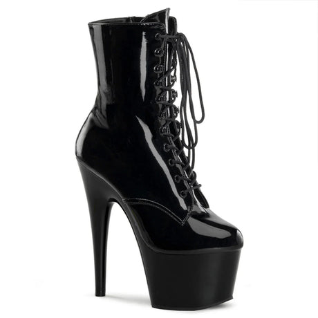 Pleaser Shoes - Lace-Up Ankle Boot 7" Stiletto Heel - Boutique Séduction