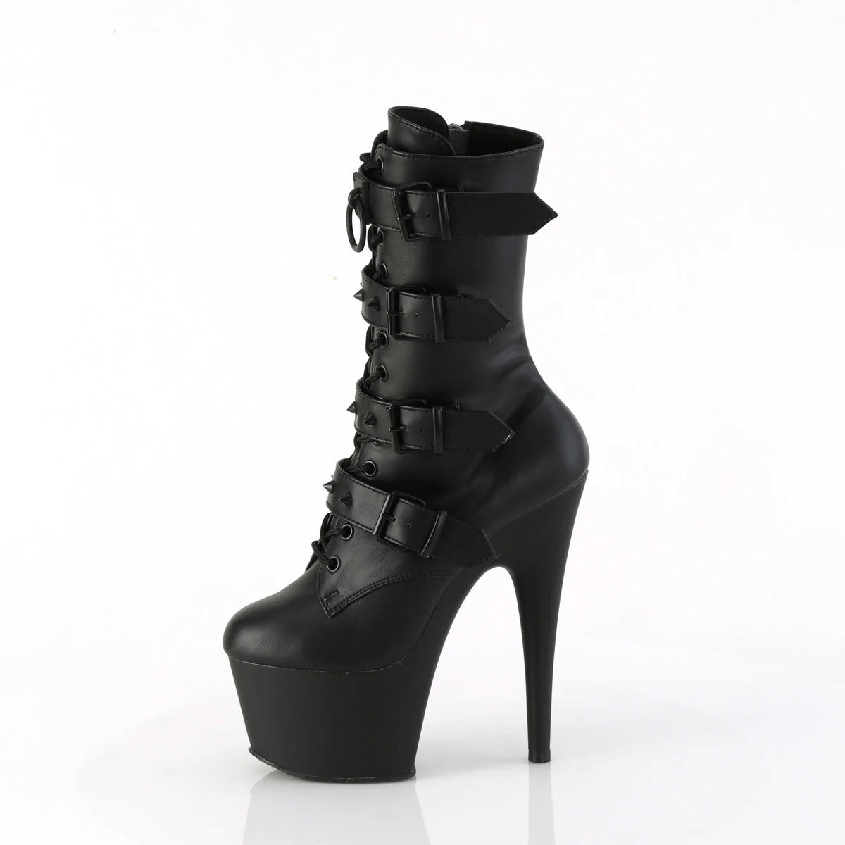 Pleaser Shoes - Platform Lace-Up Front Ankle Boot 7" Heel - Boutique Séduction