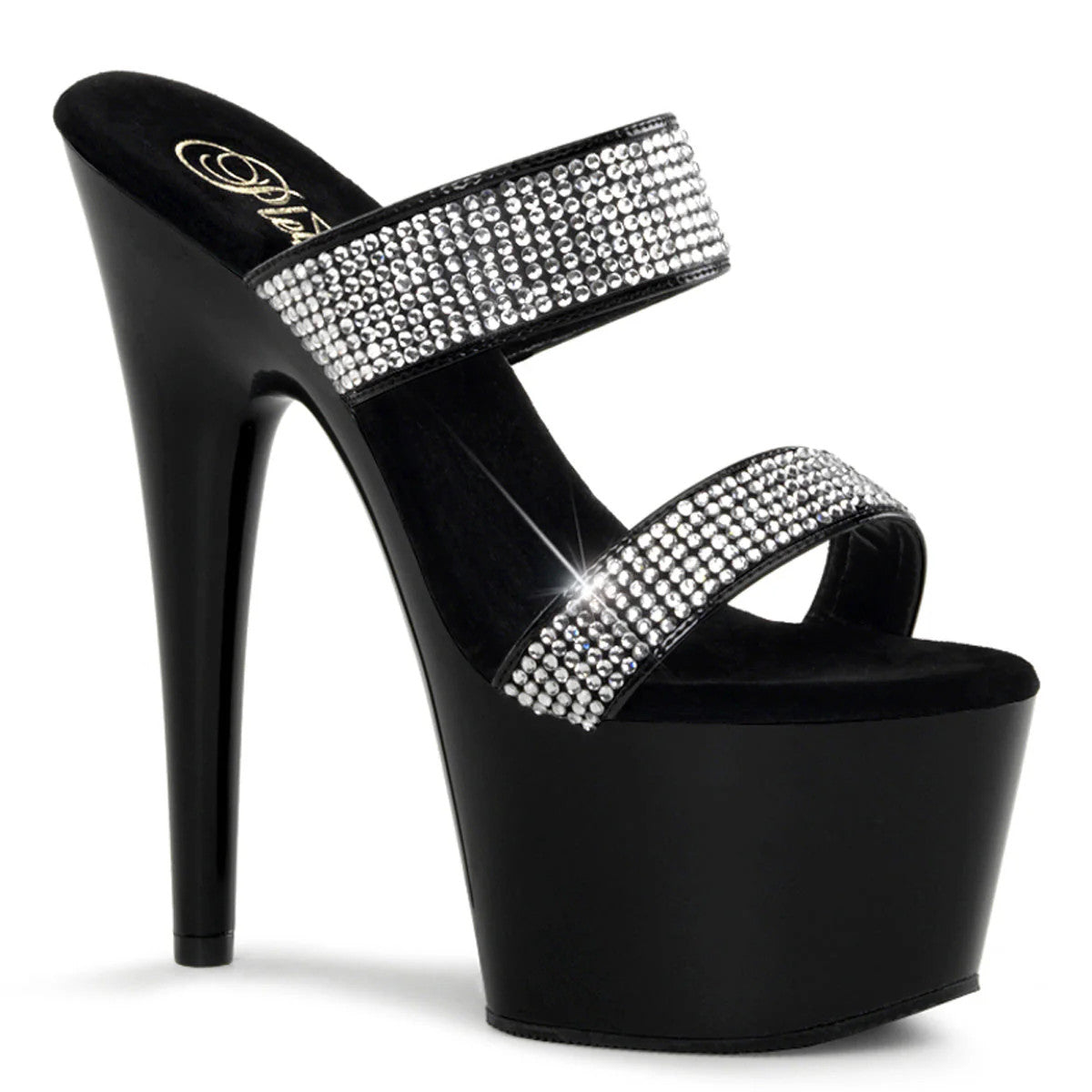 Platform Sandals Adore W/Jewels 7" Heel Pleaser Shoes - Boutique Séduction