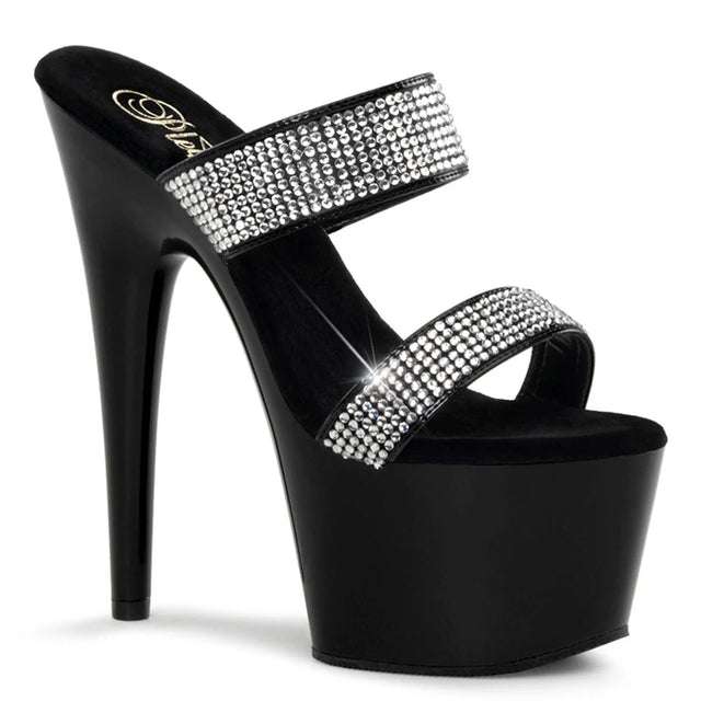 Platform Sandals Adore W/Jewels 7" Heel Pleaser Shoes - Boutique Séduction