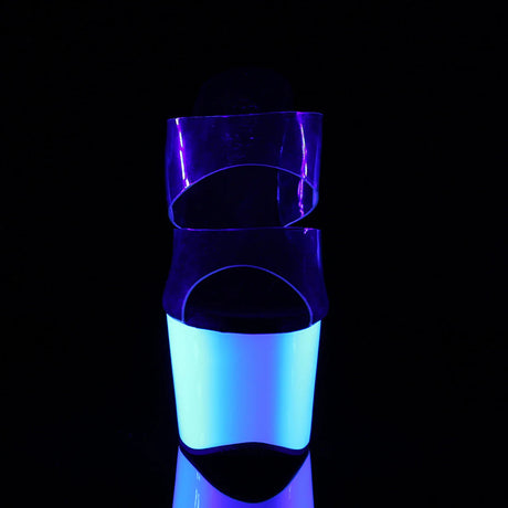 Pleaser Shoes - Platform Sandals Adore UV Blacklight 7" Heel - Boutique Séduction